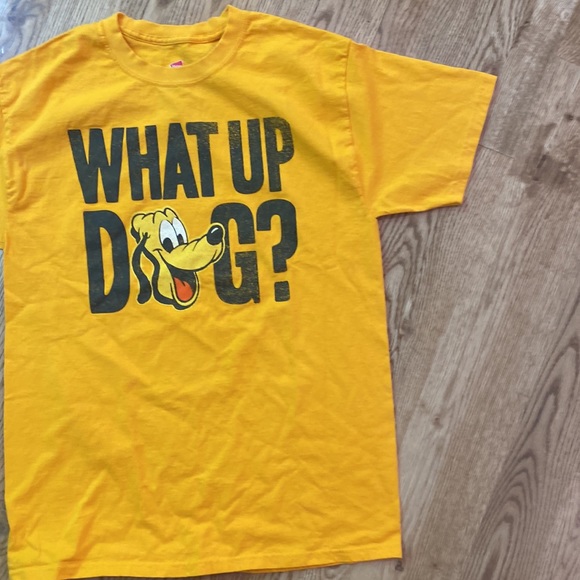 Disney Pluto what up dog graphic tee yellow - Picture 3 of 7